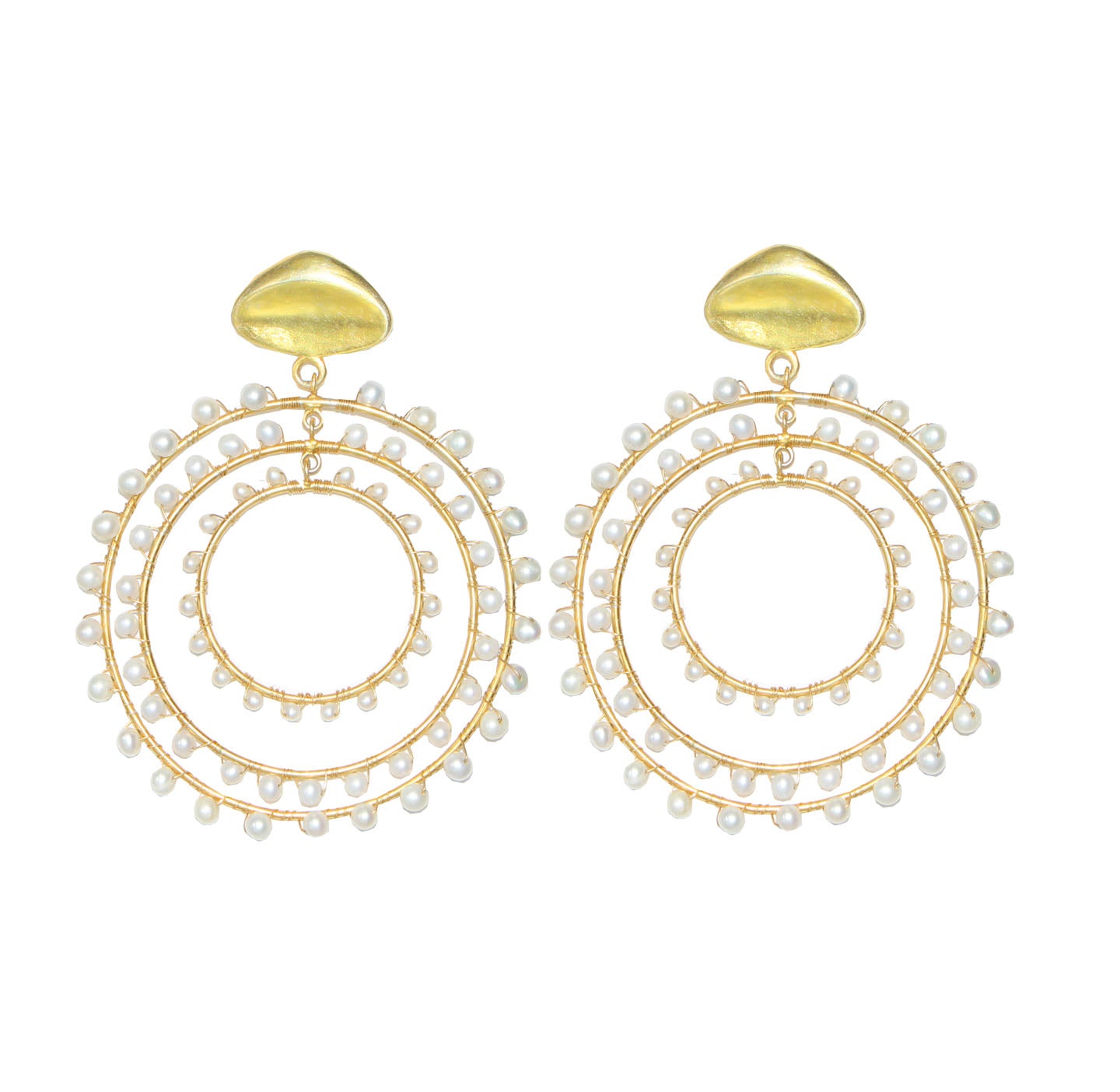 Maria Earrings Pearl | Jam+Rico
