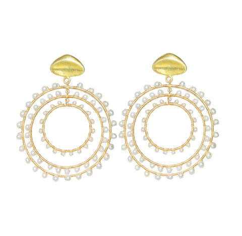 アクセサリー marihoja Pearl Hoop Earring Maria Earrings Pearl | Jam+Rico