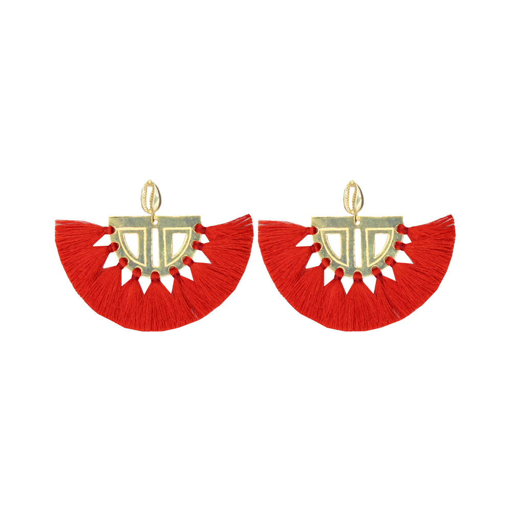 Carmen Earrings Red