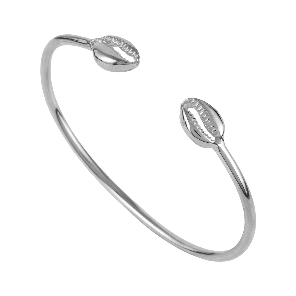 PRE-ORDER Cowrie Bangle Sterling Silver